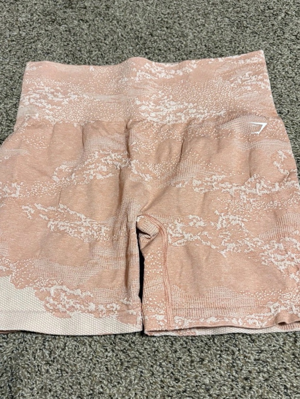 Gymshark adapt camo Seamless High-Waist Shorts - Dusty Rose